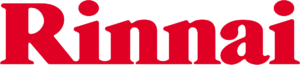 Rinnai logo featured on Projection Plumbing website, symbolizing expertise in hot water repairs & installations. Australia's trusted plumbing service brand.